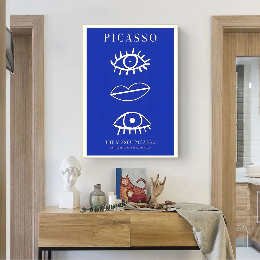 Plakat Abstrakcja Błękit Klein Wzór 6
