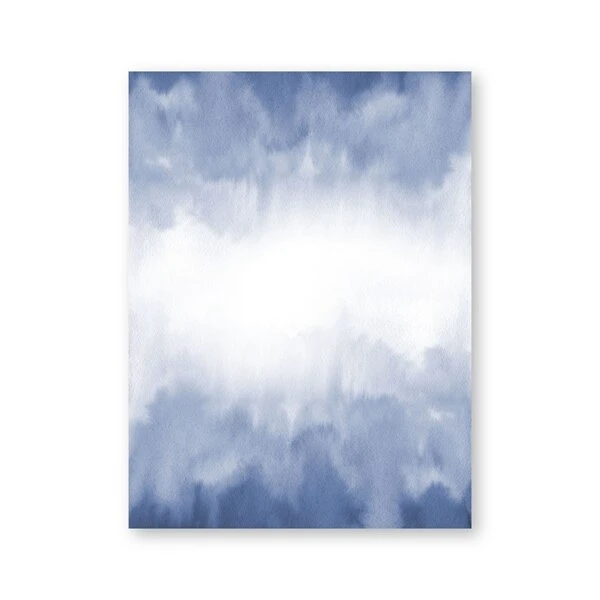 Plakat abstrakcyjny - blekitna akwarela ocean Ph