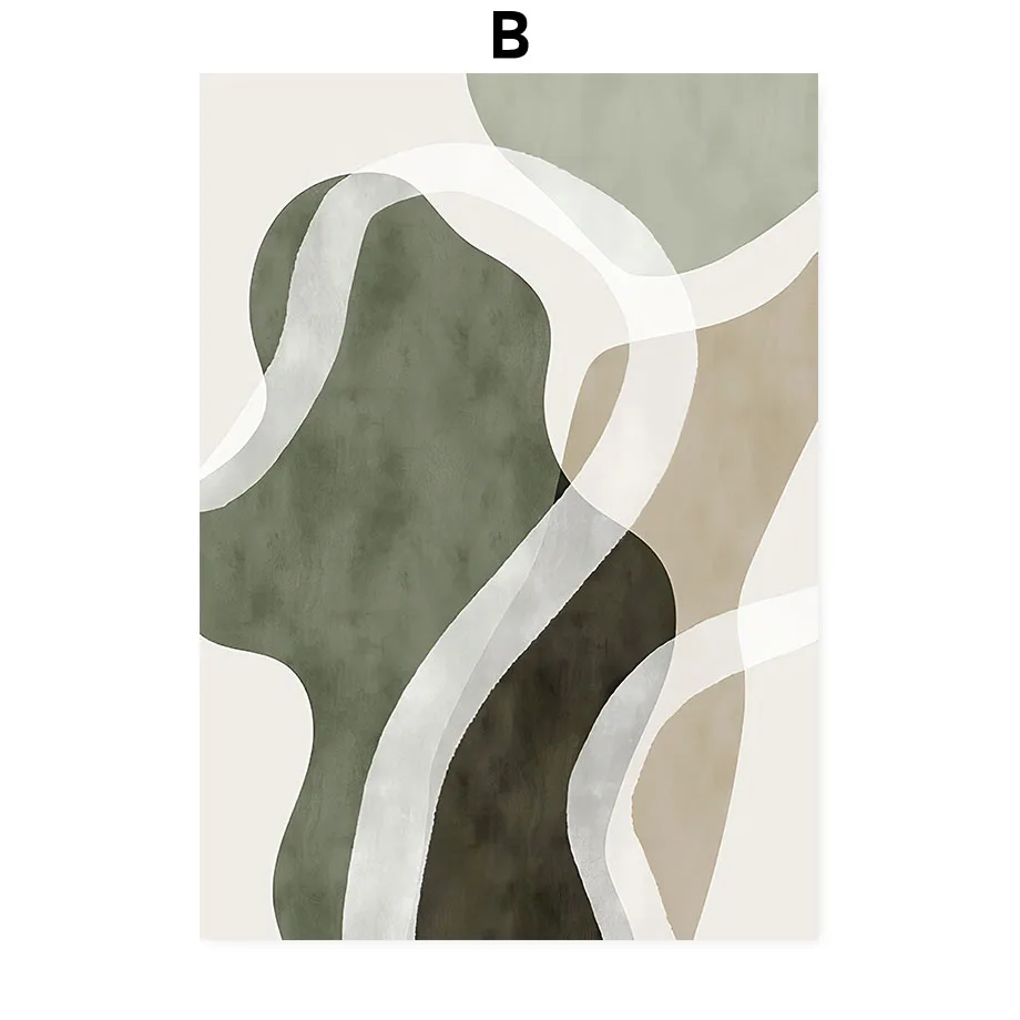 Skandynawski plakat abstrakcyjny boho B