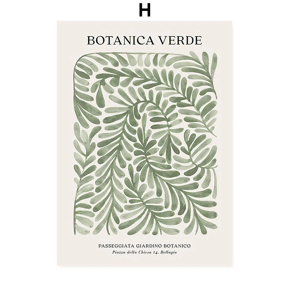 Skandynawski plakat abstrakcyjny boho H
