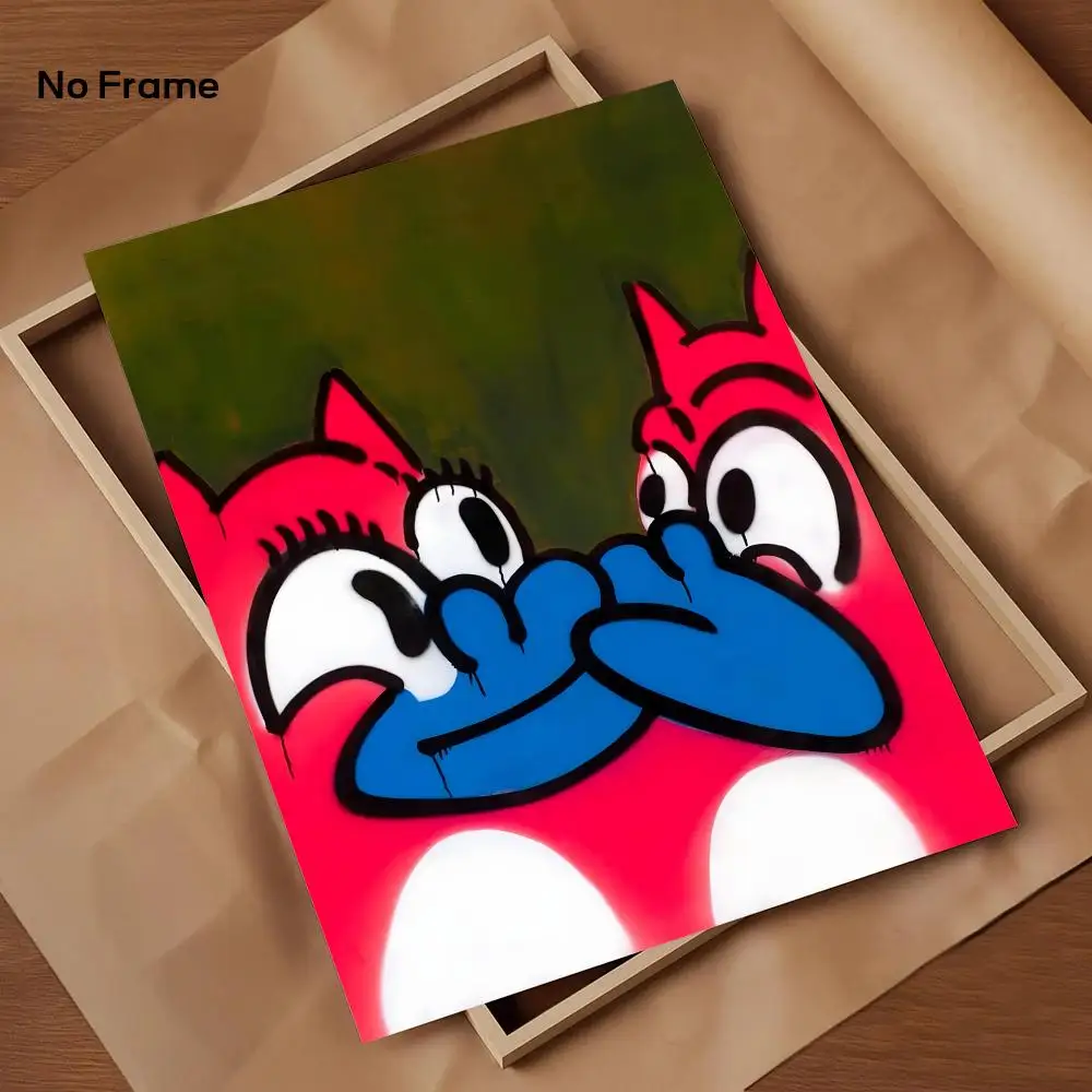 Plakat abstrakcyjny w stylu komiksowym Black3
