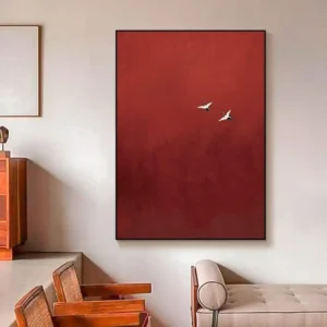 Plakat abstrakcyjny krwawe niebo Wzór 1