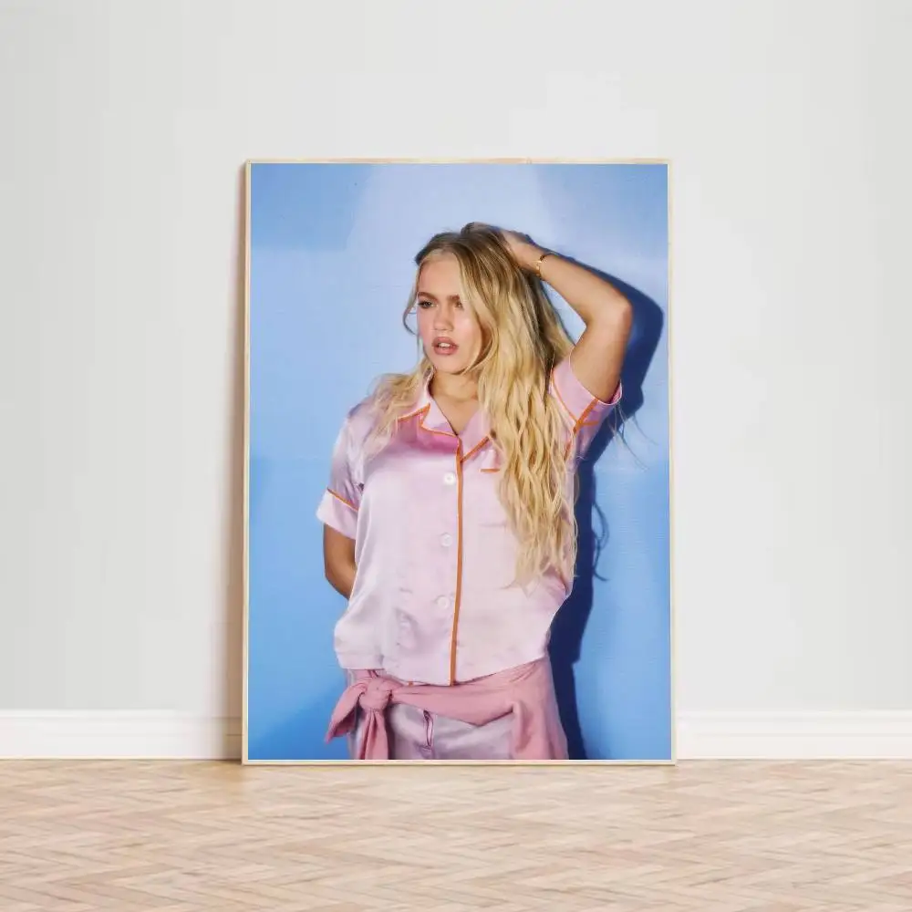 Plakat Freya Skye - nowoczesna grafika abstrakcyjna Niebieski