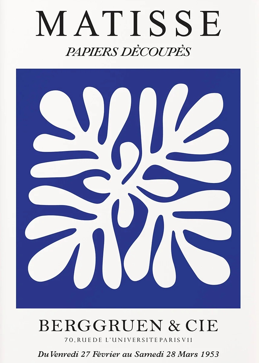 Plakat abstrakcyjny Klein Blue Wzór 4