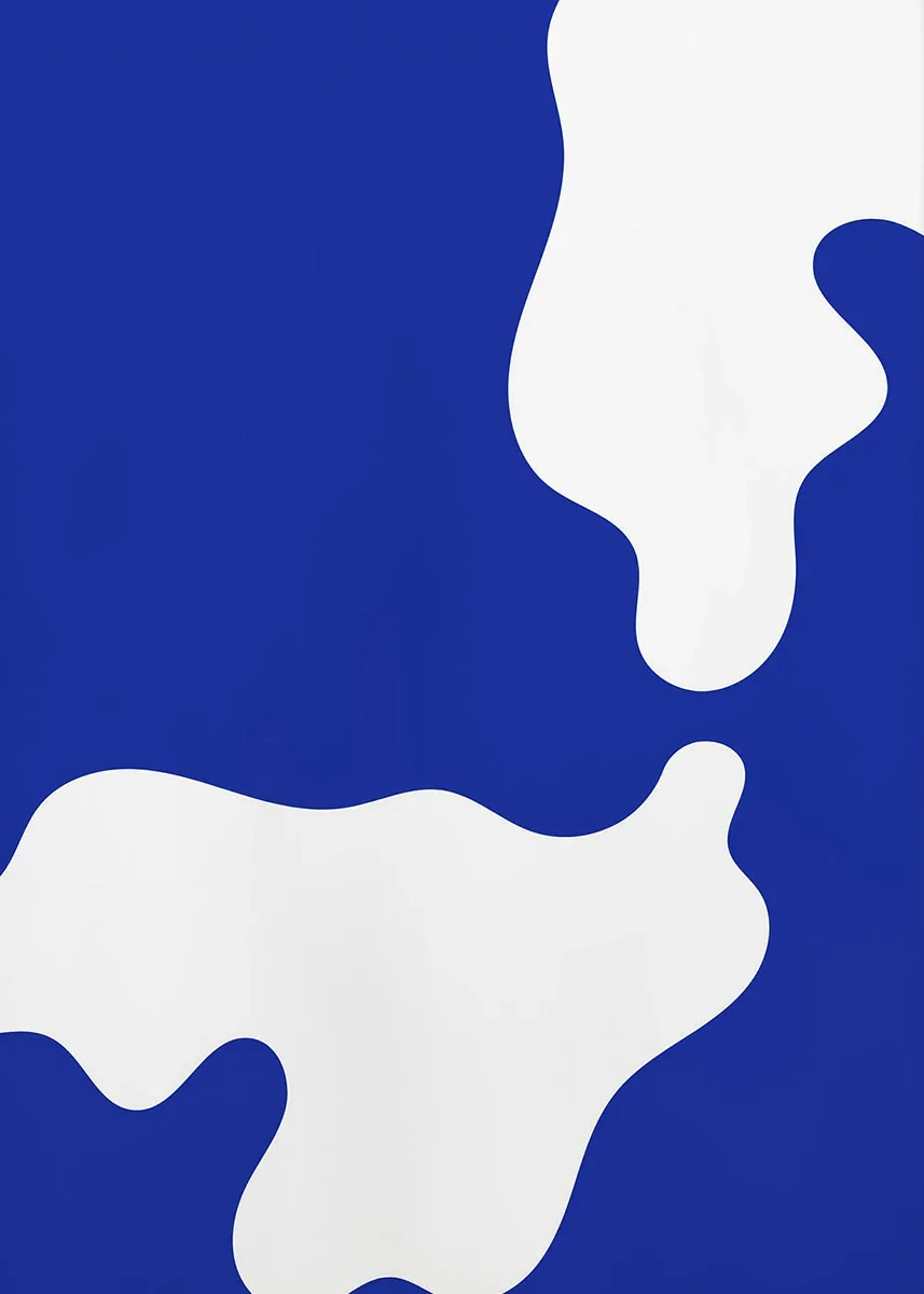 Plakat abstrakcyjny Klein Blue Wzór 6