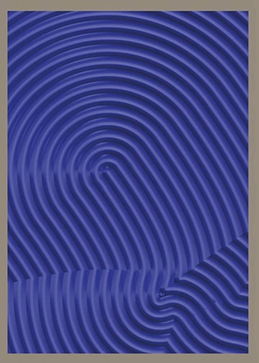 Plakat abstrakcyjny Klein Blue Wzór 7