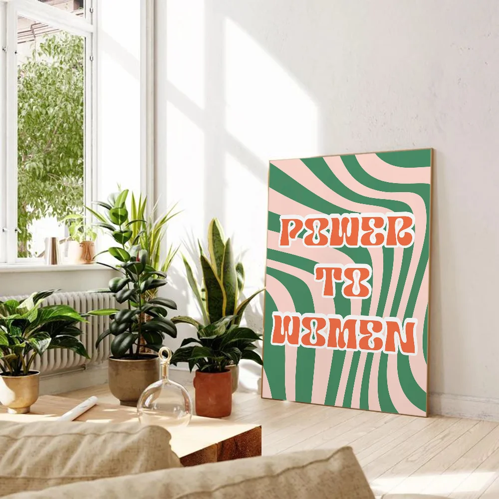 Abstrakcyjny plakat z kobiecym motywem Wzór 4