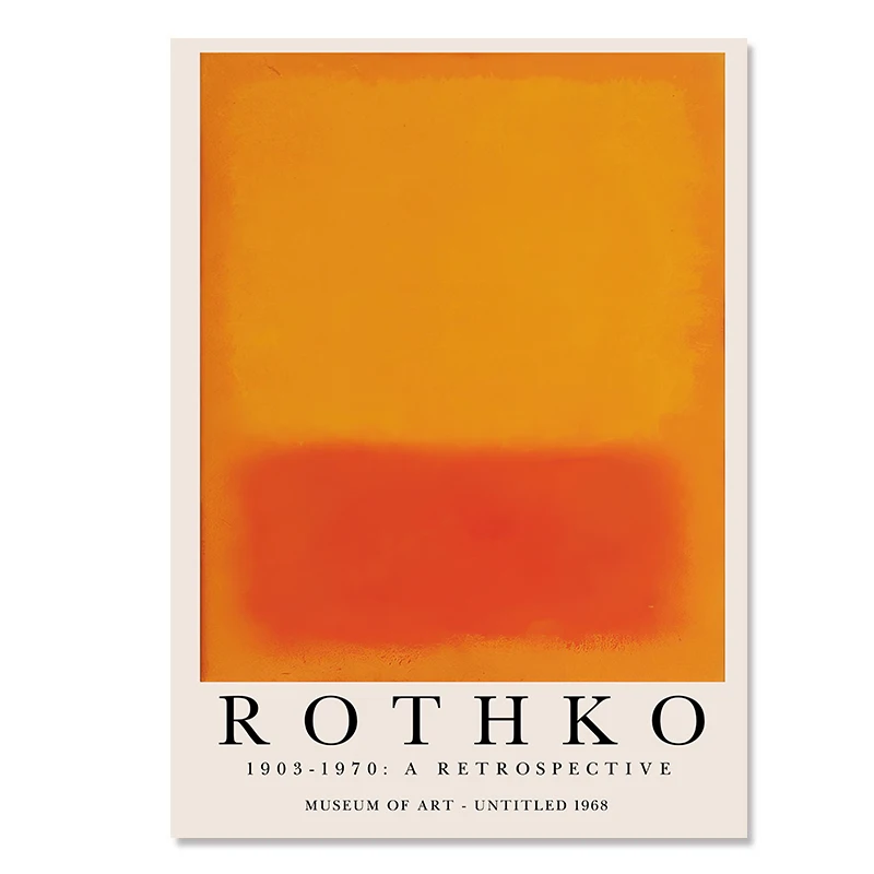 Plakat abstrakcyjny - Kusama, Matisse, Rothko Wzór 4