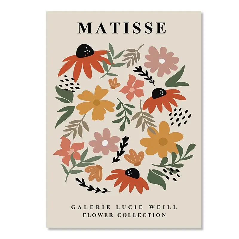 Plakat abstrakcyjny - Kusama, Matisse, Rothko Wzór 5