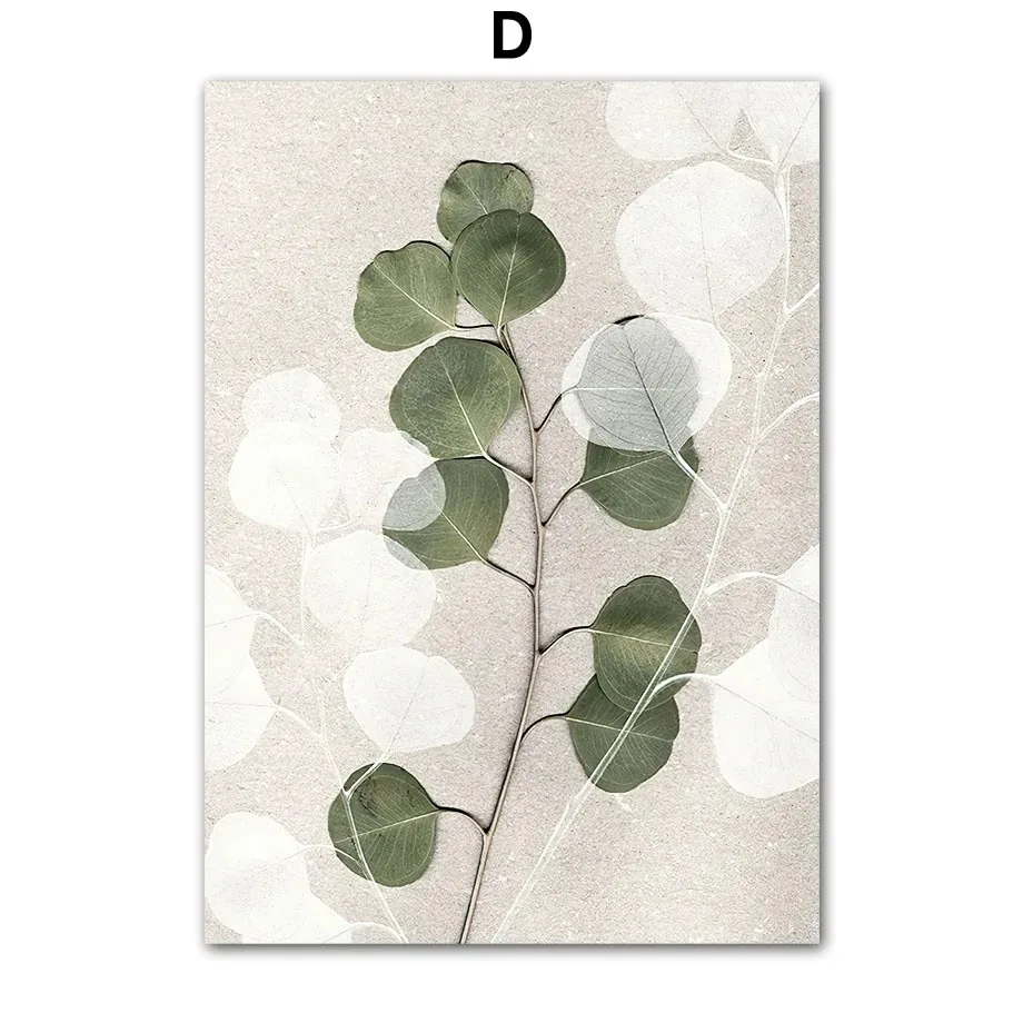 Plakat abstrakcyjny minimalistyczne liście i linie Burgundia