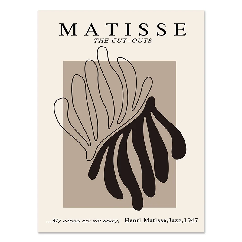 Plakat abstrakcyjny Matisse boho linia ciała Wzór 1