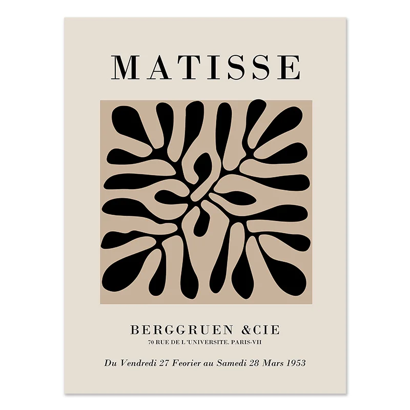 Plakat abstrakcyjny Matisse boho linia ciała Wzór 5