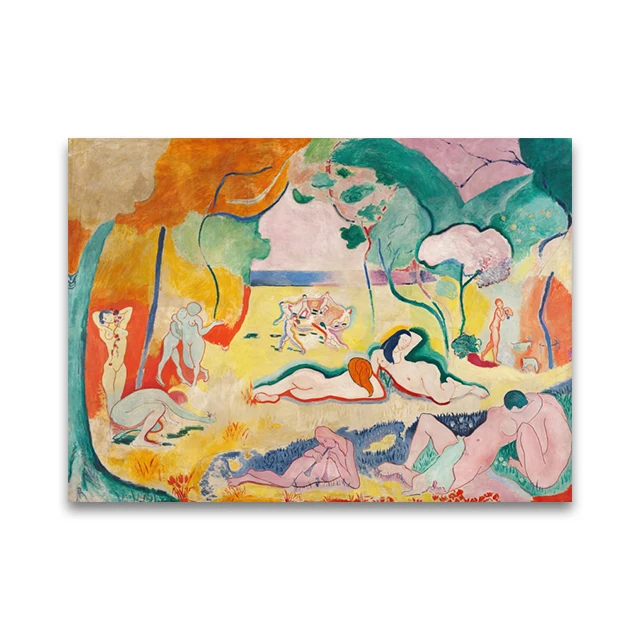 Plakat abstrakcyjny inspirowany Henri Matisse Fioletowy/фиолетовый