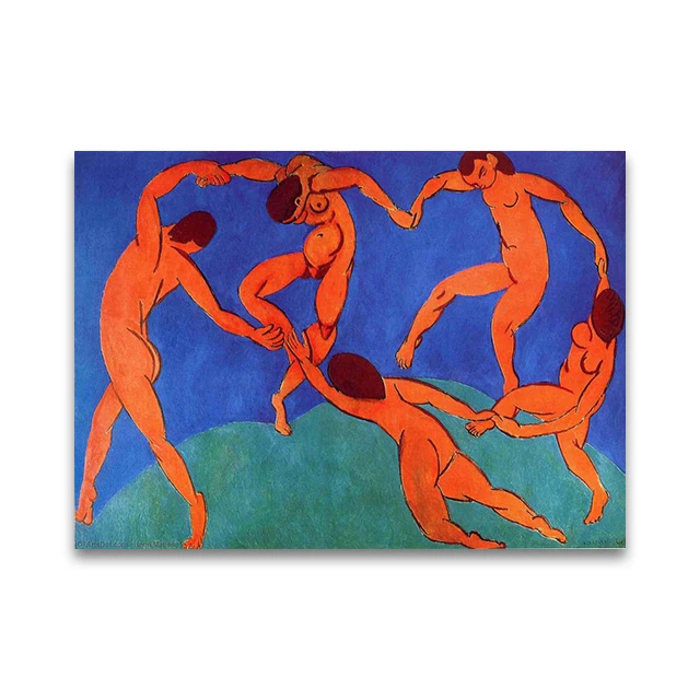 Plakat abstrakcyjny inspirowany Henri Matisse Wielo