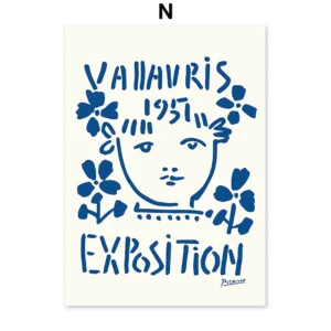 Plakat abstrakcyjny w stylu Matisse Fioletowy/фиолетовый