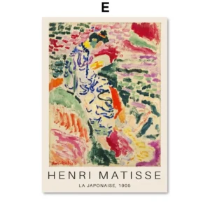 Plakat abstrakcyjny Matisse mid-century Wzór 1