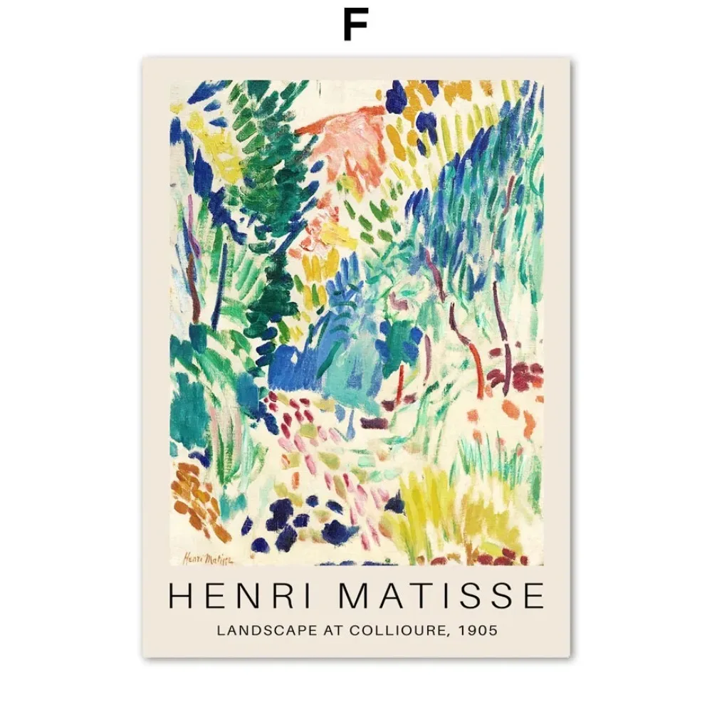 Plakat abstrakcyjny Matisse mid-century Wzór 5