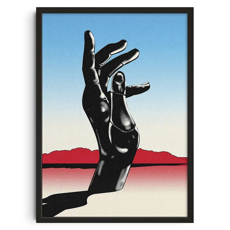 Abstrakcja mid-century - japoński plakat vintage Wzór 2