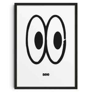 Plakat abstrakcyjny w stylu mid-century - vintage 4