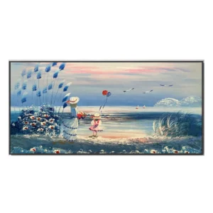 Plakat abstrakcyjny motyl Granatowy