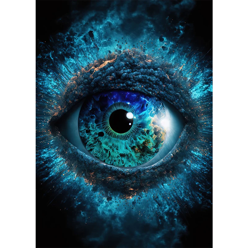 Plakat abstrakcyjny z motywem oczu Sku 1