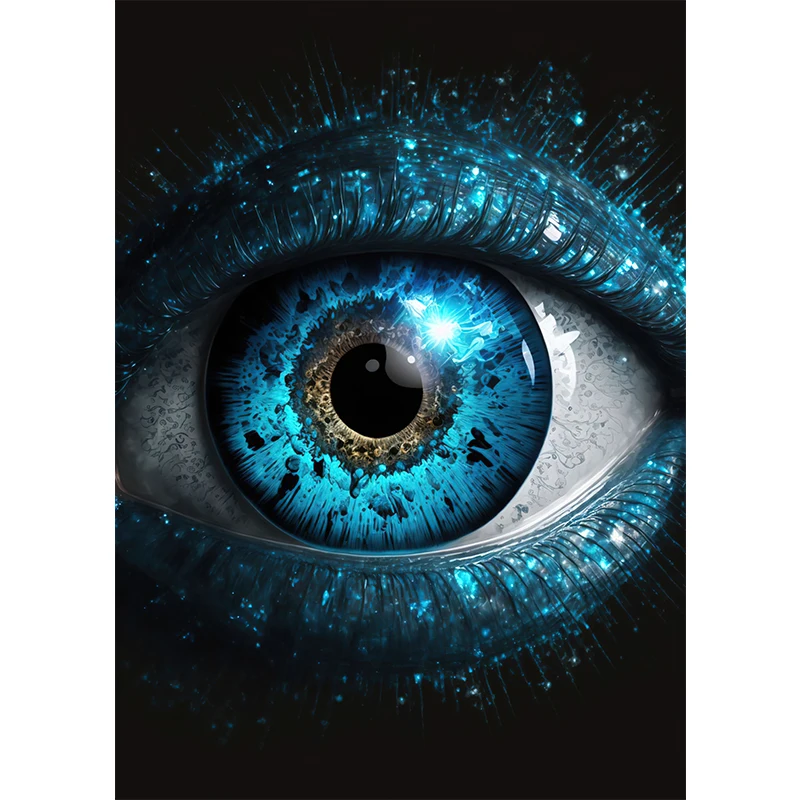 Plakat abstrakcyjny z motywem oczu Sku 12