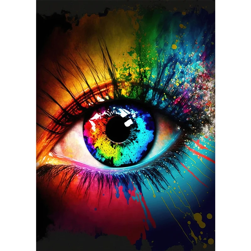 Plakat abstrakcyjny z motywem oczu Sku 4