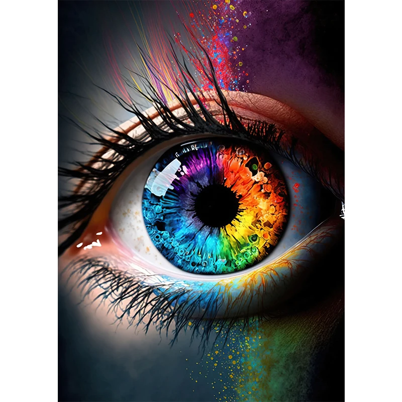 Plakat abstrakcyjny z motywem oczu Sku 5