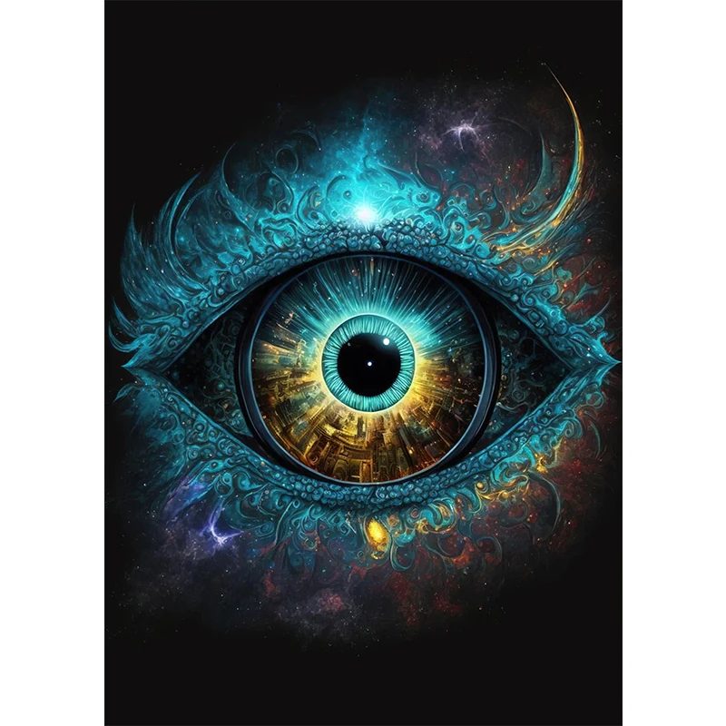 Plakat abstrakcyjny z motywem oczu Sku 6