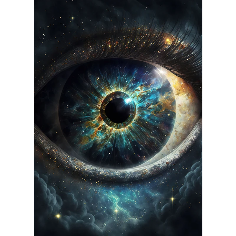 Plakat abstrakcyjny z motywem oczu Sku 7