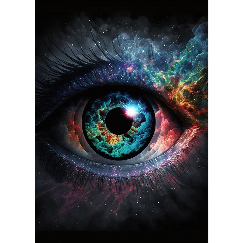 Plakat abstrakcyjny z motywem oczu Sku 9