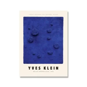 Plakat abstrakcyjny niebieski Yves Klein Wzór 1