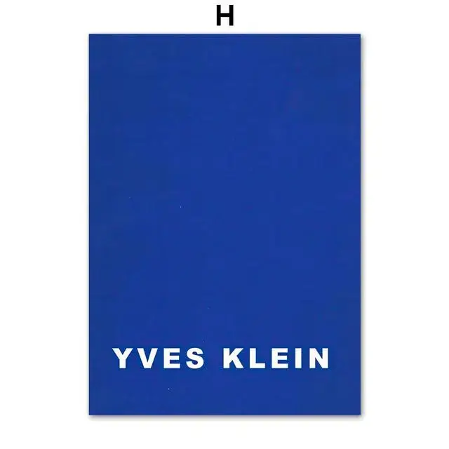 Plakat abstrakcyjny niebieski Yves Klein Wzór 2