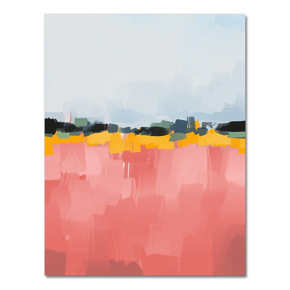 Abstrakcja w pastelach - plakat skandynawski Wzór 3