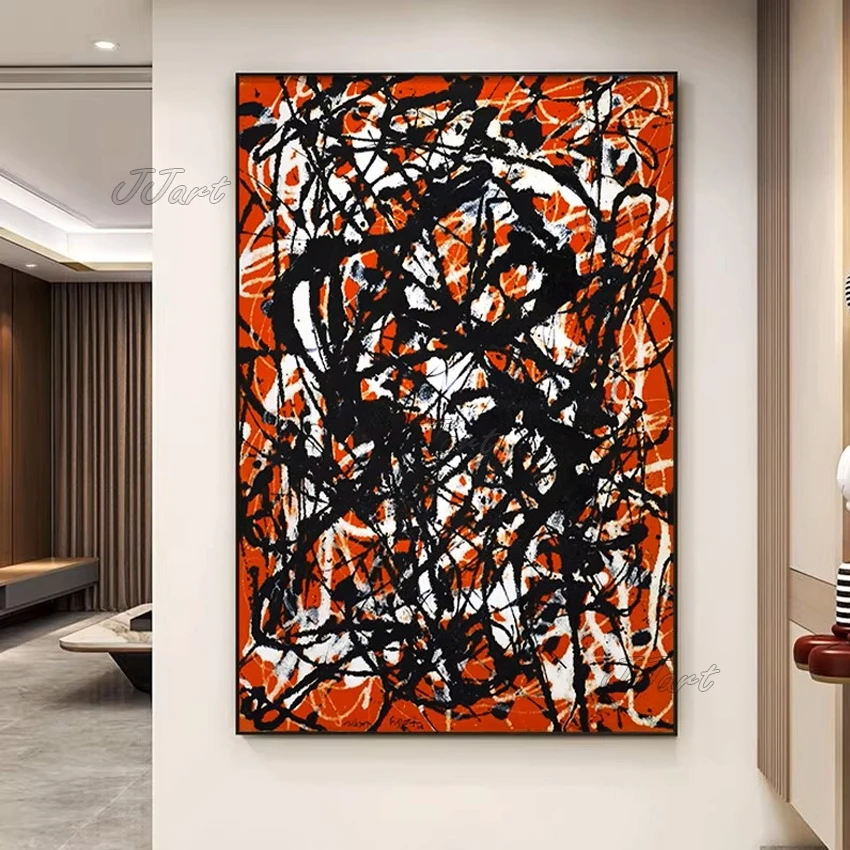 Pollock abstrakcja malarska Burgundia