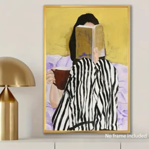 Abstrakcyjny portret kobiety - plakat vintage Wzór 1