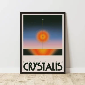Plakat abstrakcyjny retro – kolaż w stylu vintage Wzór 1