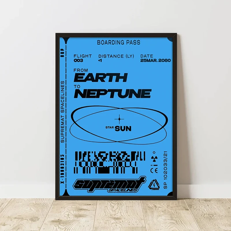 Plakat abstrakcyjny retro – kolaż w stylu vintage Wzór 4