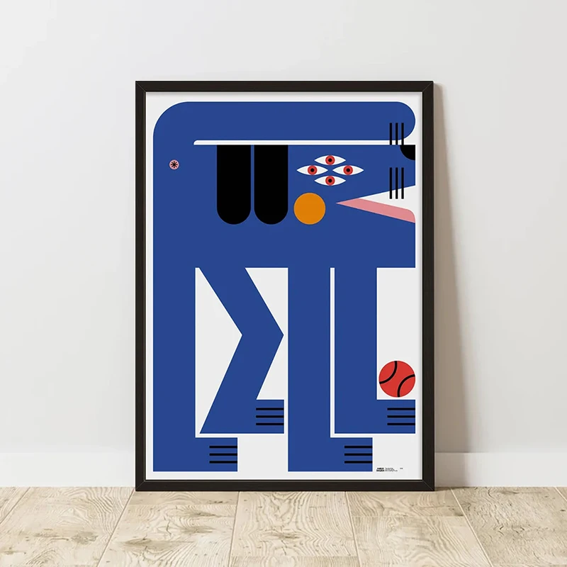 Plakat abstrakcyjny retro – kolaż w stylu vintage Wzór 8