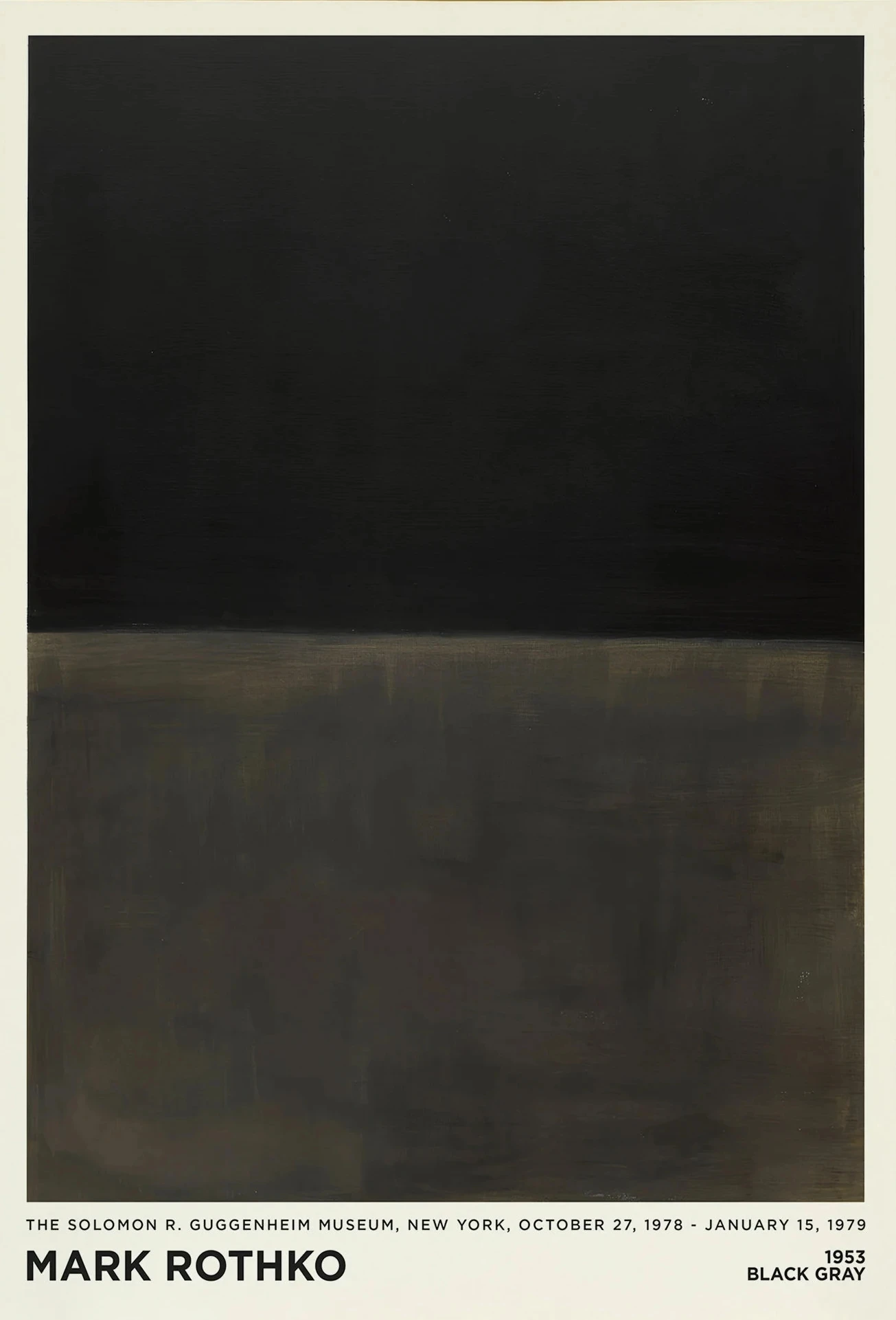 Plakat abstrakcyjny Mark Rothko Granatowy