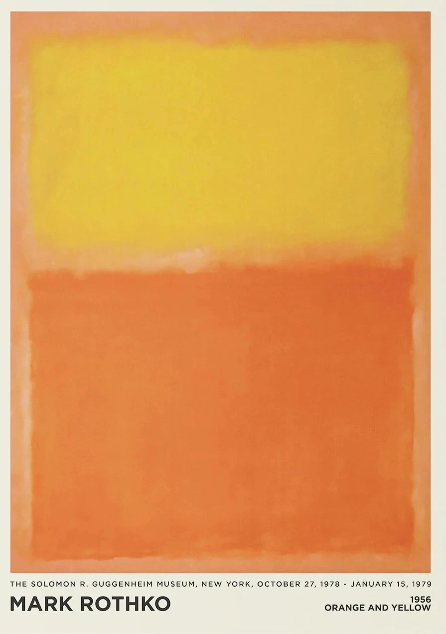 Plakat abstrakcyjny w stylu Rothko Fioletowy