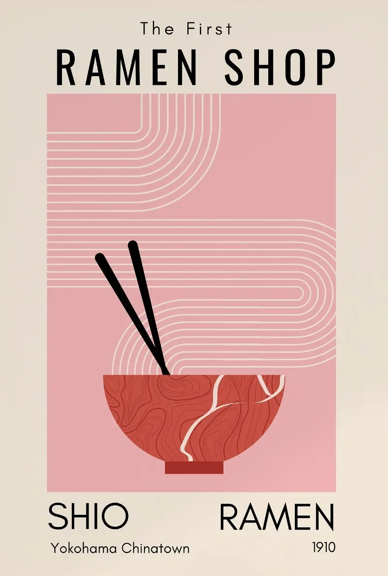 Abstrakcyjny rynek kwiatowy - plakat pastelowy Czarny