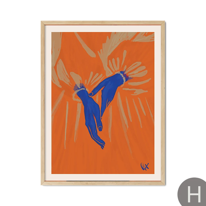 Plakat abstrakcyjny w stylu terakoty Wzór 5