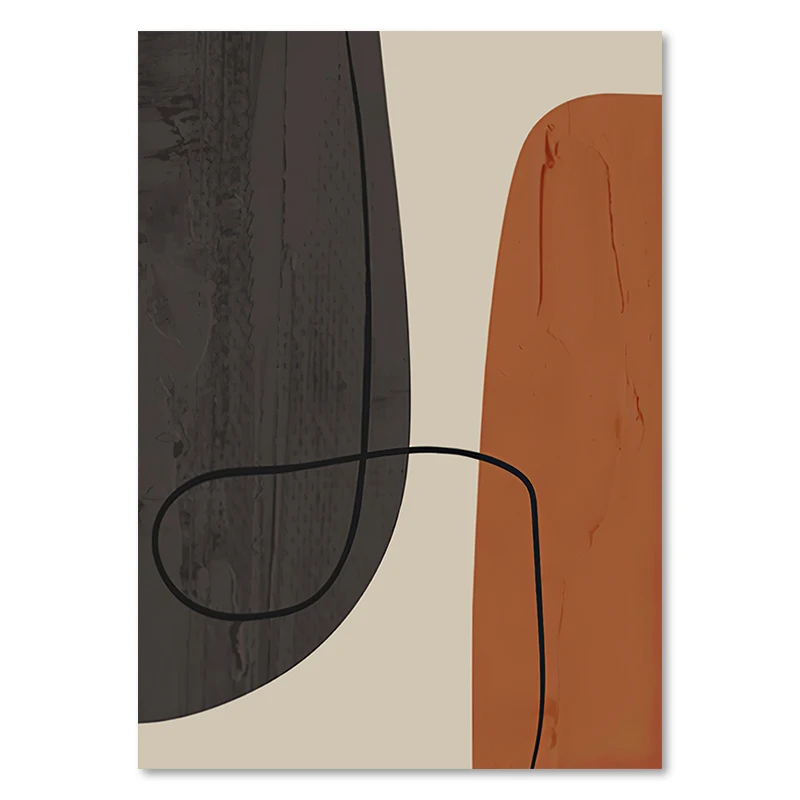 Plakat abstrakcyjny twarz w stylu Matisse Wzór 5