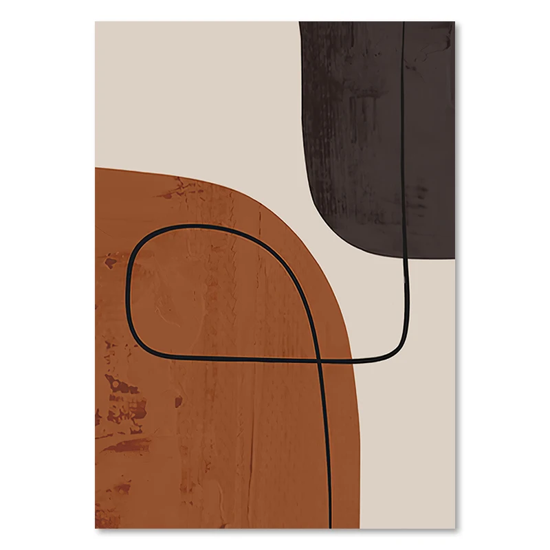 Plakat abstrakcyjny twarz w stylu Matisse Wzór 8