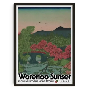 Plakat abstrakcyjny vintage w stylu mid century Wzór 1