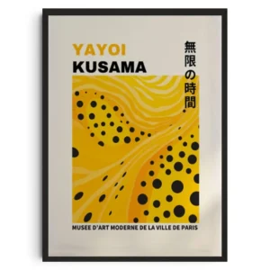 Plakat abstrakcyjny inspirowany Yayoi Kusama Kolba
