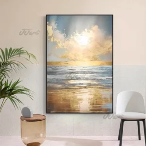 Złota folia abstrakcja kolorowa Wielo
