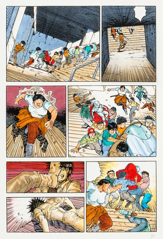 Plakat Akira – kultowe manga anime lat 80. Wzór 4