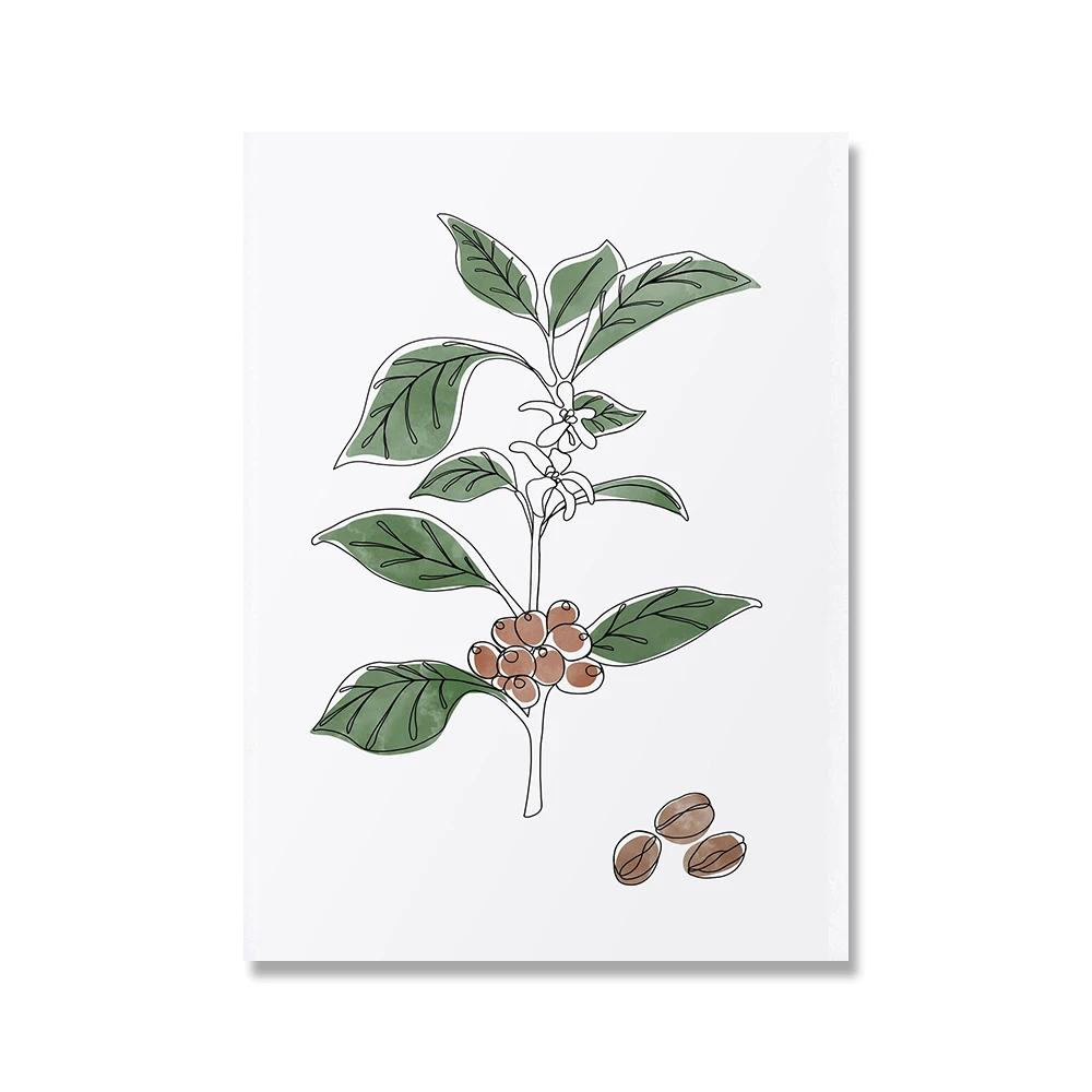 Plakat Ale Najpierw Kawa - minimalistyczna grafika do kuchni Wzór 4